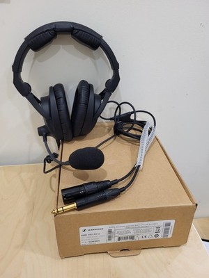 Sennheiser HMD 300-XQ-2 Broadcast Headset w/Boom Mic XLR 1/4'' Commentary Podcast