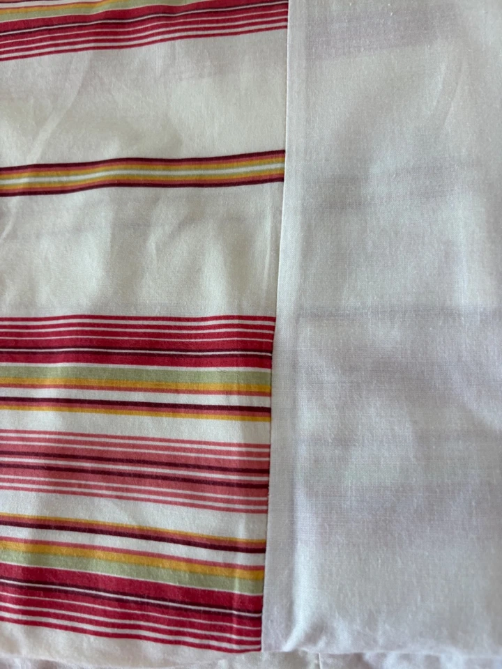 POTTERY BARN Полная Юбка для Кровати Полосатая Хлопковая Пыль Грубая 14 дюймов Капля Коттедж - Изображение 2 из 4