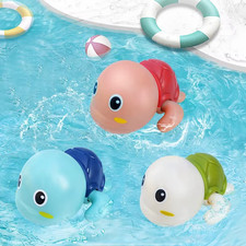 Baby Bath Turtle Toy Wind Up Swimming Tortoise for Kids Pool Bath Time 3 pcs