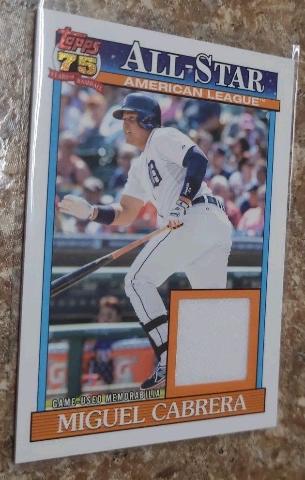 2026 Topps Series 2 - #91ASR-MC Miguel Cabrera 1991 All-Star Relic Card
