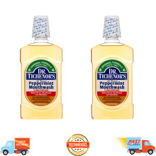 (2 PACK) Dr. Tichenor's Peppermint Mouthwash, All Natural, Concentrate, 16 fl oz