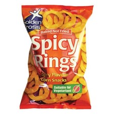 Golden Cross Spicy Rings Corn Snacks “Case Deal 12 X 150g” Savoury Treats