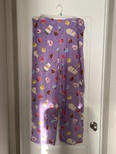 Bobbie Brooks Fleece Purple Sleep Pants Women's Plus Size 3X B4-4