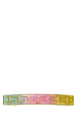 Chanel Multicolor Lucite 'CC' Barrette - WGACA