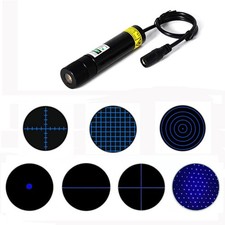 450nm 80mW 3V-5V Dot Line Cross Gypsophila Green Laser Module Wood Positioning