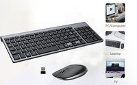 2.4G Wireless UK Keyboard Mouse Combo Silent Ergonomic Office Laptop PC