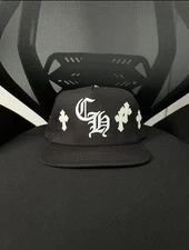 CHROME HEARTS STYLE CH HAT (BLACK/WHITE)