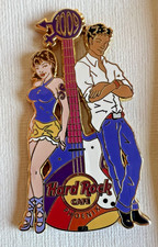 Hard Rock Cafe 2009 Phoenix Arizona Guitar with Man & Woman Pin Badge