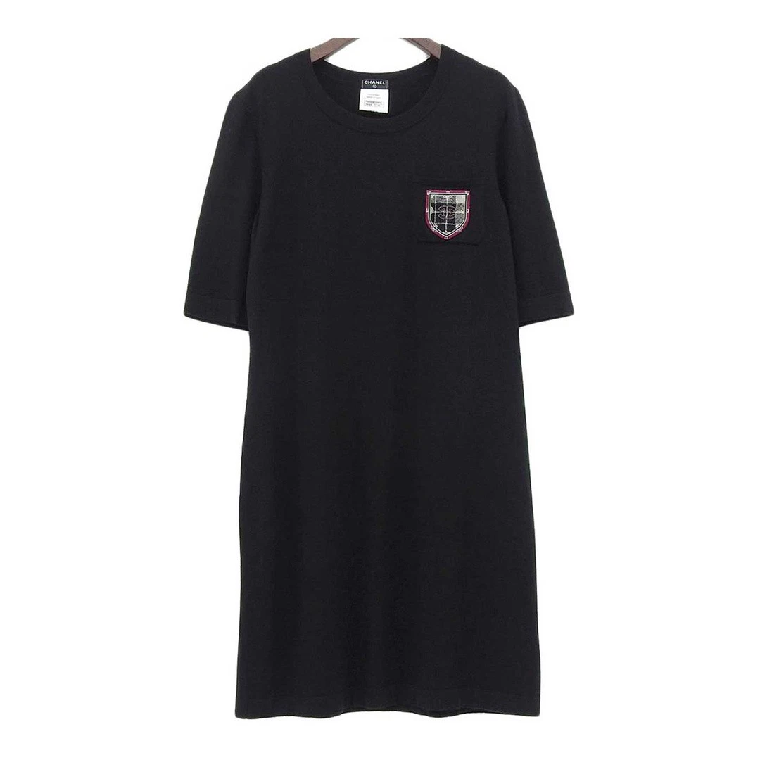 Abito Chanel Emblema Maglia P46568K05822 Donna Nero Accessori