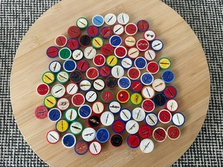 Job Lot of Original Subbuteo Heavyweight (HW) Bases (100 Bases in Total)
