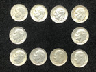 Roosevelt  Dimes  (Lot of 10)    All  1964-P   90% Silver      (M1697)