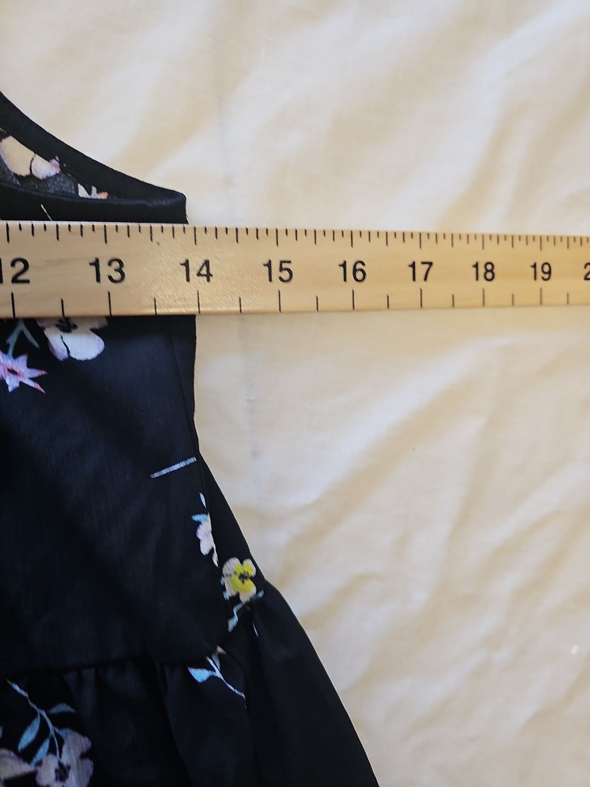 H&M Kids Floral Strappy Maxi Dress - Black/Pastel uk 11 12y BB926 image 4