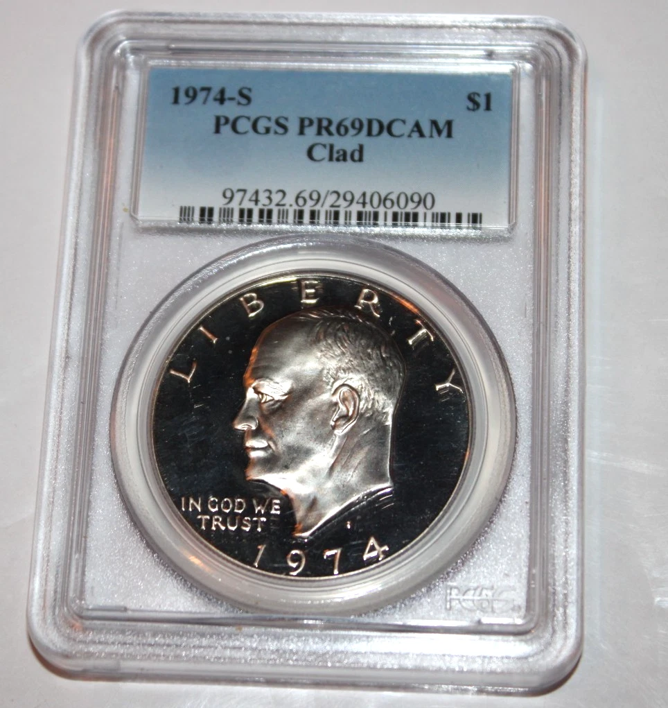 PR 69 Graded 1974 Eisenhower Dollars (1971-1978) for sale | eBay