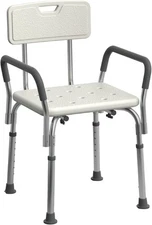 Shower Chair for Inside Shower, Heavy Duty, 350 lb Capacity, Adjustable Height
