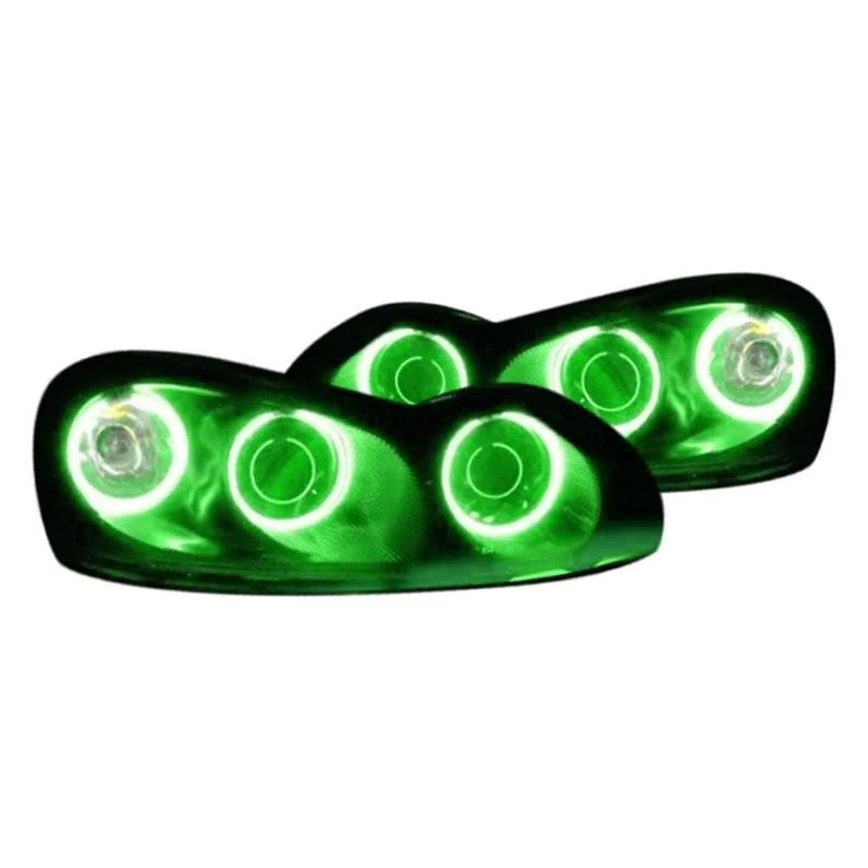 LED Halo Headlights Factory Surface Add On Custom Lights Green 2225-004 Foto 3 de 4