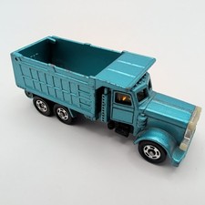 Tomica F63 Nissan Dump Truck Blue Metallic Diecast Toy Made in Japan Vintage