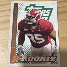 Topps DeMeco Ryans Alabama Crimson Tide Football 2006 Rookie Card #135. rookie card picture