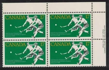 Field Hockey Championships Corner Block of 4 Canada 1979 MNH SG#957 MI#744