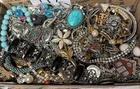 Vintage & Modern Some Signed Costume Jewelry Lot Full Small Priority Box # 117