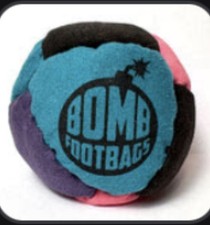    Bomb Footbags The Simply Bomb - Teal/Purple/Pink/Black- Hacked Sack