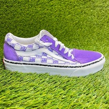 Vans Old Skool Womens Size 6.5 Purple White Athletic Skateboard Shoes Sneakers