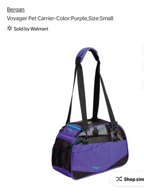 Bergan  Purple & Black/ Pet Comfort Carrier Small