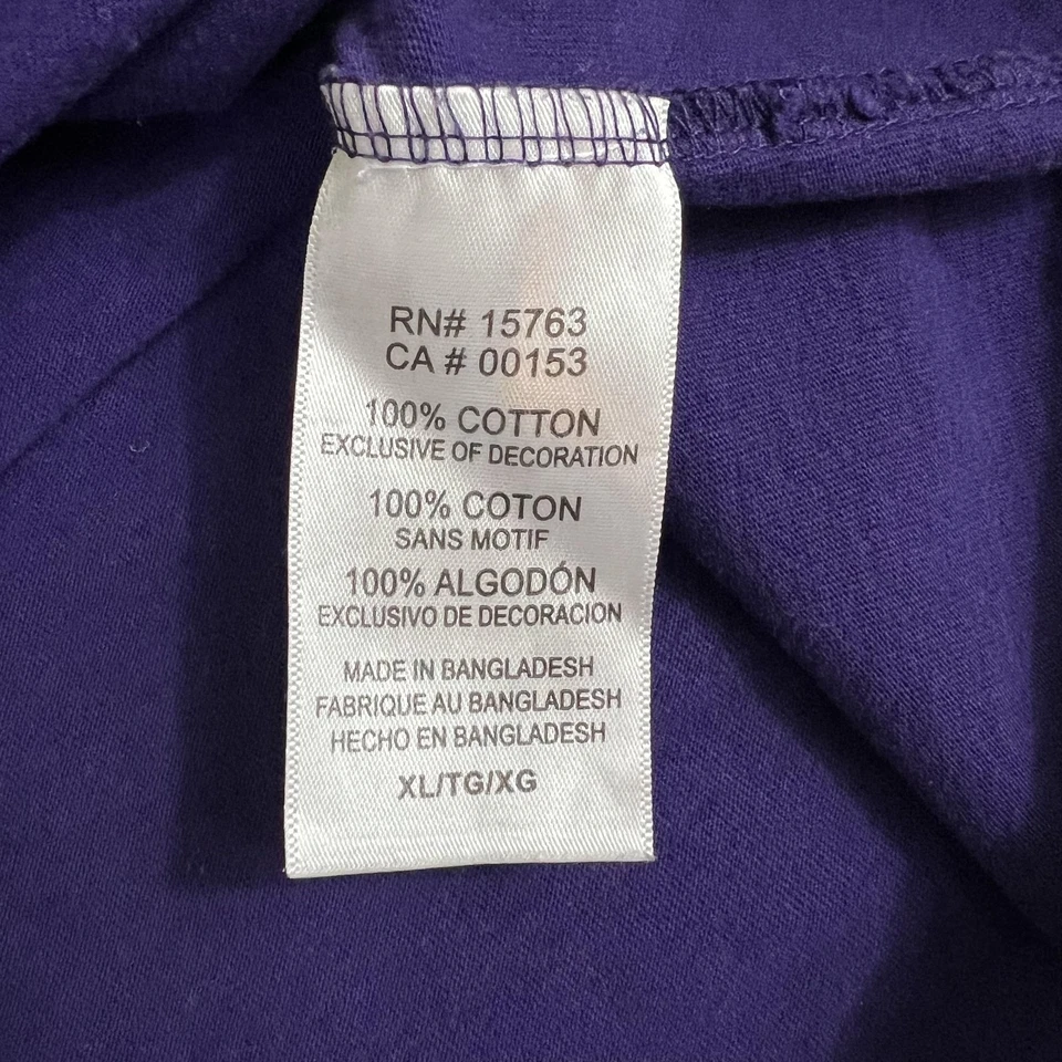 Camiseta TCU Horned Frogs Para Hombres XL Púrpura NCAA Fútbol Manga Corta Apliques Foto 4 de 4