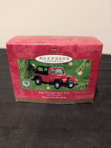 Hallmark Keepsake Jeep Wrangler Sport 4.0l 60th Anniversary Ornament