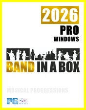 Band in a Box Pro 2026 - Windows - Music Audio Software - Product License - NEW