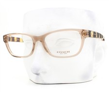 Coach Eyeglasses HC 6082 5561 Glasses Polished Transparent Brown 53mm with Case