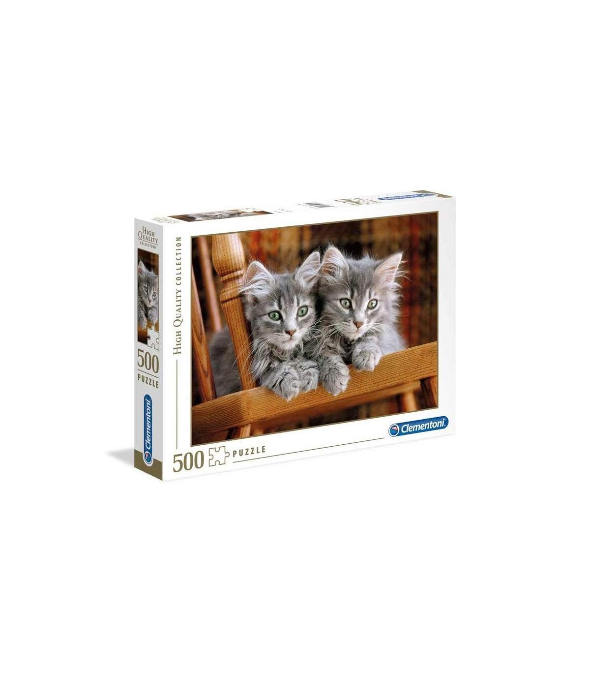 Puzzle deux chatons 500 pièces premium 30545.2 en carton rigide haute finition