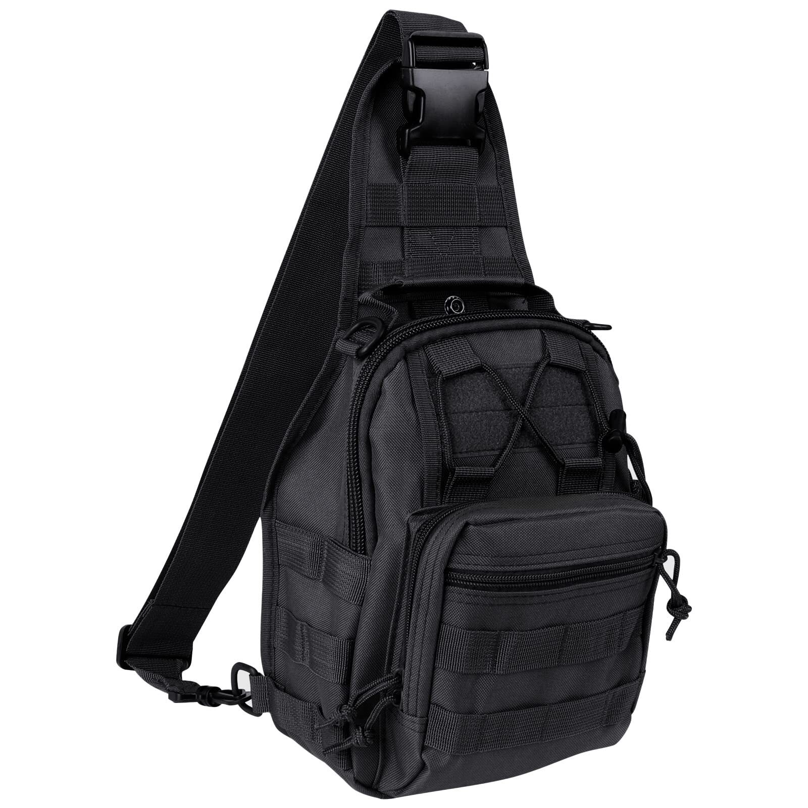 Tactical Backpack, Waterproof Military Cross-body Molle Sling Shoulder Backpa...