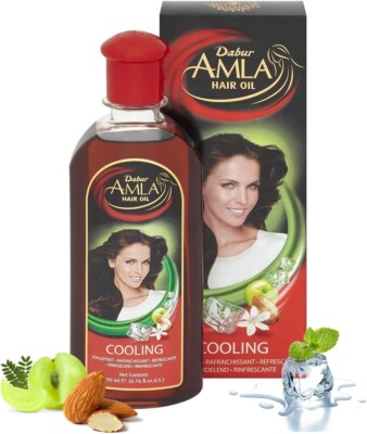 DABUR AMLA COOLING, MENTHOL SANDELHOLZ PFLEGT, STÄRKT HAARÖL 200ml