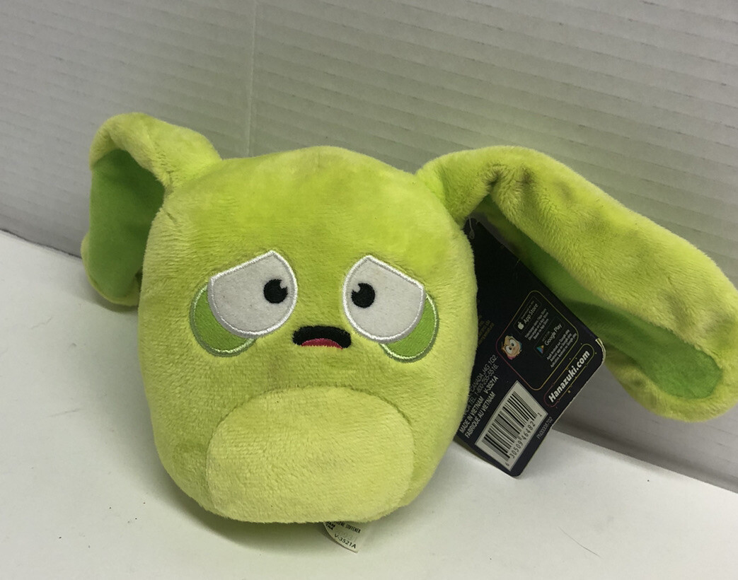 Hana Zuki Full of Treasures Hemka Plush Lime Green Scared Mood