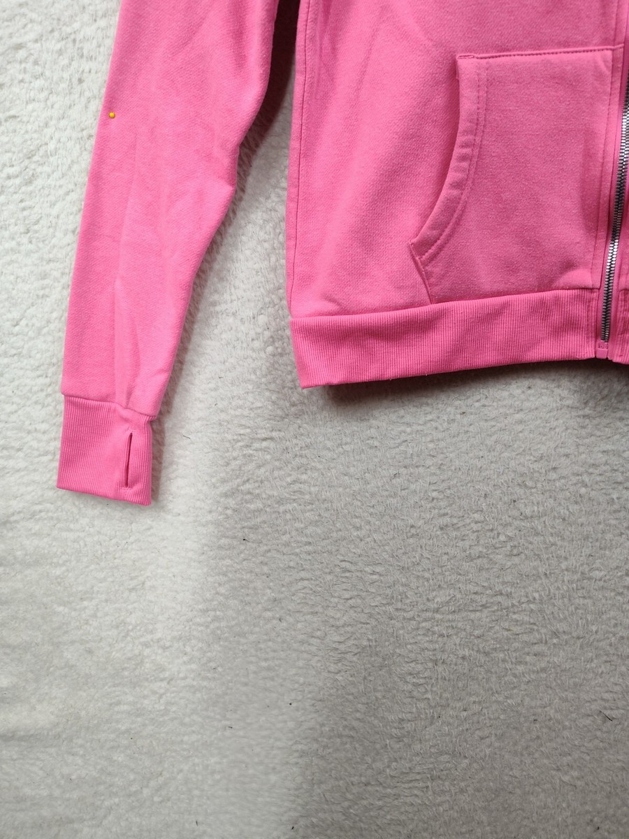 ♡bebe♡　0912 Bebe Women Sweatshirt Large Pink Cotton Blend Full Zip