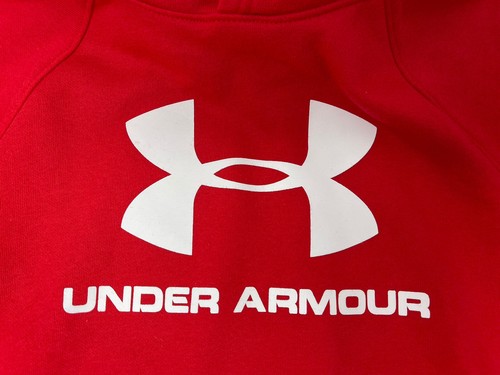 Under Armour Boys (8-16) Rival Fleece Logo Hoodie_Y-Small_Red_NWT - Picture 3 of 5