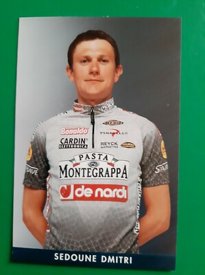CYCLING cycling card DMITRI SEDOUNE team DE NARDI PASTA MONTEGRAPPA 2001