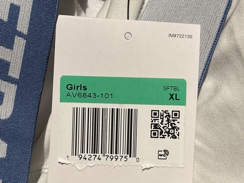 Nike Girls Big Kids Softball Slider Shorts Dri-Fit Stretchy Fabric Sz XL AV6843 - Picture 6 of 6