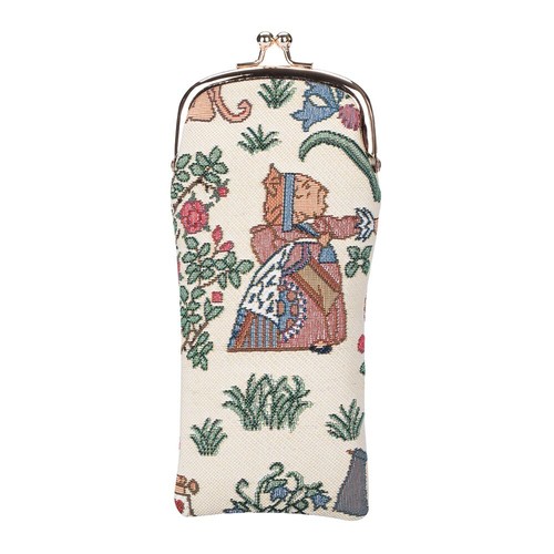 Signare Tapestry Alice In Wonderland Glasses Pouch Eyeglass Sunglasses Case - Picture 2 of 5