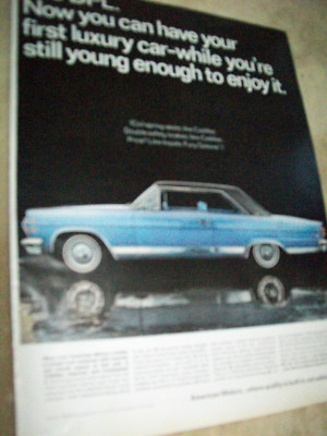 1966 AMC American Motors Ambassador DPL large-mag car ad