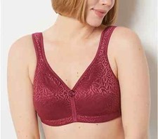 Breezies Wild Rose Seamless Wirefree Support Bra-Rhododendron-38DD-NEW-A260367