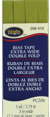 Wrights ~ (PC206-0410 Dill Pickle) ~ Double Fold Bias Tape Extra Wide ~ 3 yd