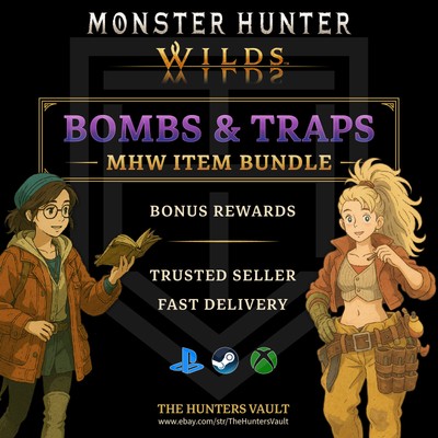 Monster Hunter Wilds   Bombs & Traps Item Bundle   PS5 PC XBOX