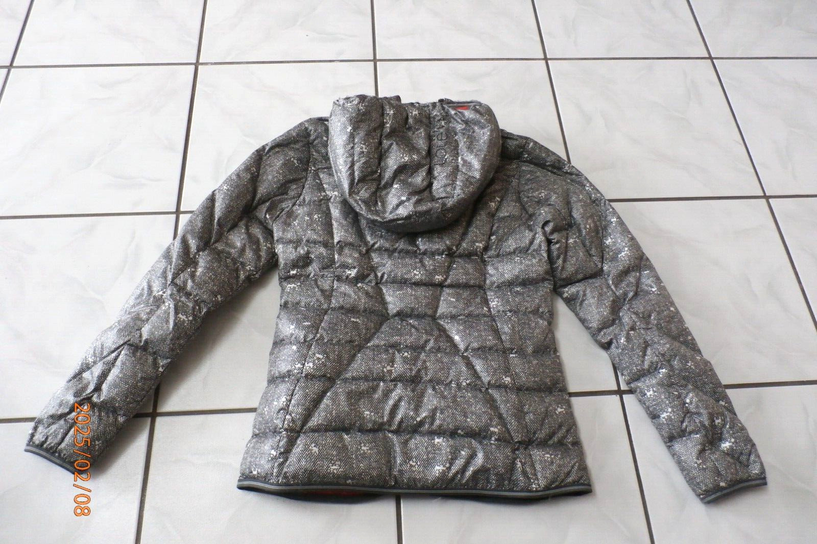 LOLE EMELINE Packable DOWN JACKET Gray pattern Sz… - image 13