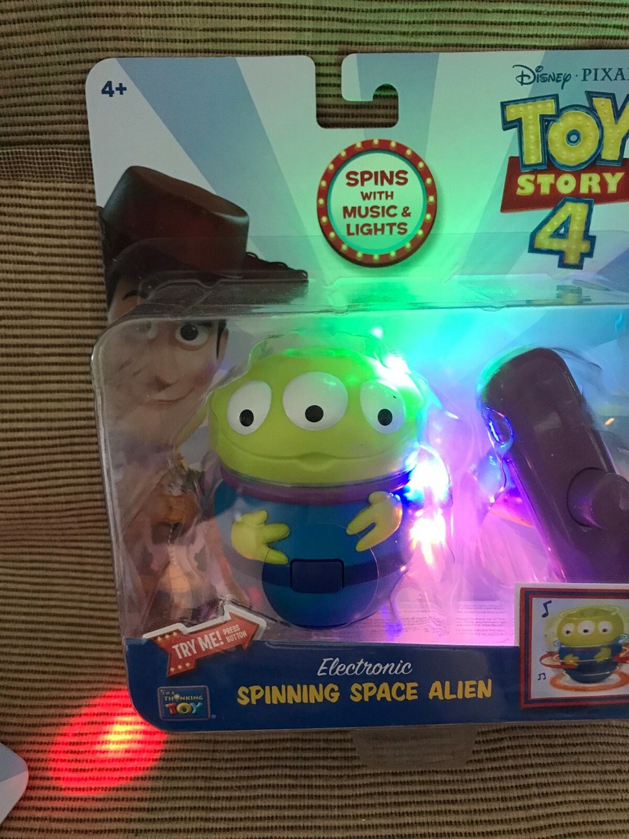 Thinkway Toy Story Alien 4体セット New ThinkWay Disney Toy Story 4 Electronic Music Light Spinning