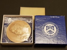 1977 Large 76mm 235g Bronze President Jimmy Carter Inauguration Medal + Box
