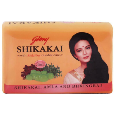 2X Godrej SHIKAKAI - Amla - Bhringraj, 3 in 1 Amlaplus Conditioning Hair Soap...