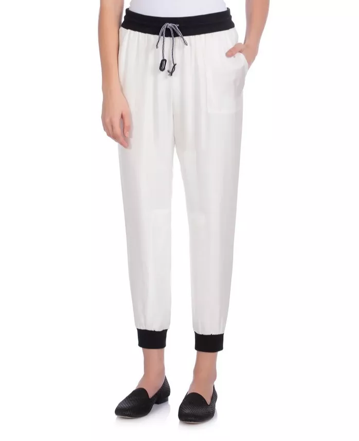 BAND OF OUTSIDERS Silk Twill Track Pants Size 0 Summer $395