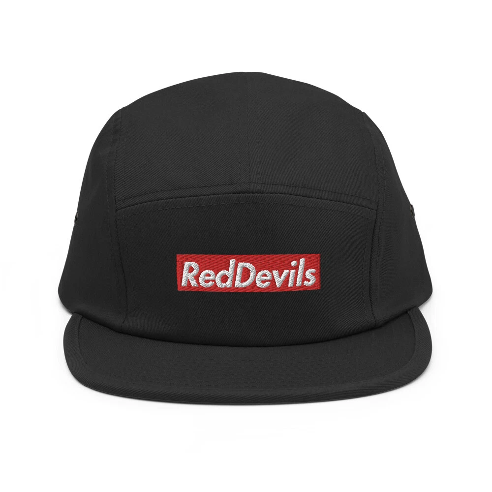 Red Devils of Manchester Supreme Design Embroidered 5 Panel Cap Soccer Hat