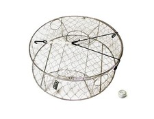 KUFA Stainless steel wire crab trap with 1LB zinc diode (&oslash;30"x10") CT100+ZIN
